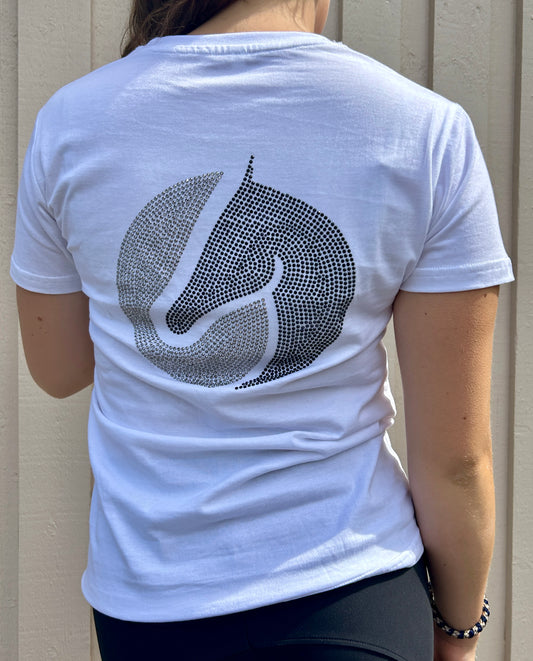 T-shirt with print on the back