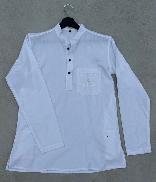 White linen shirt