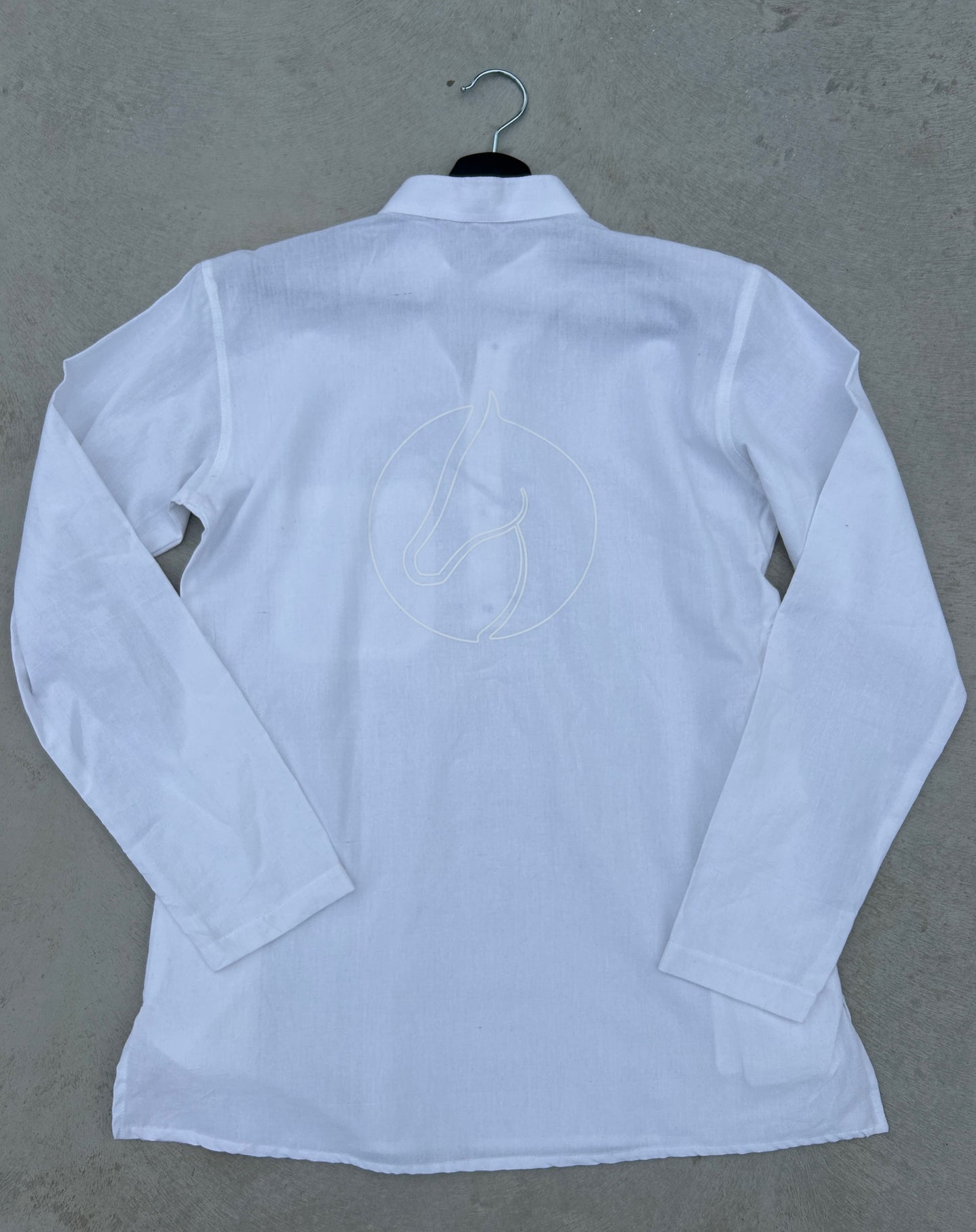 White linen shirt